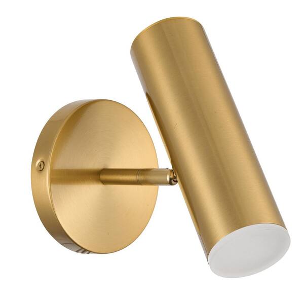 Dainolite Constance 1-Light Aged Brass LED Wall Sconce