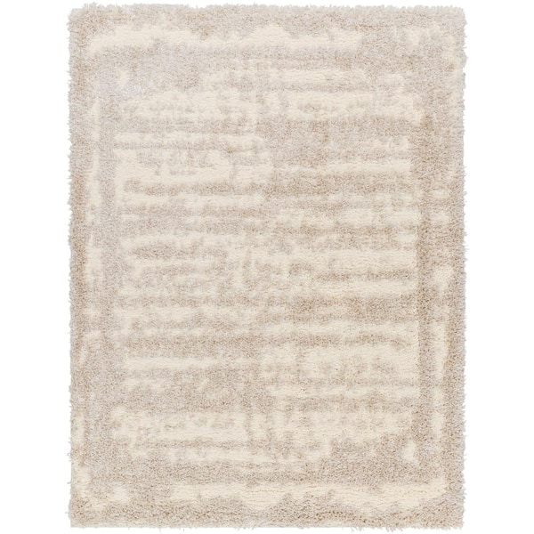 Livabliss Everton Plus Beige Modern 5 ft. x 7 ft. Indoor Area Rug