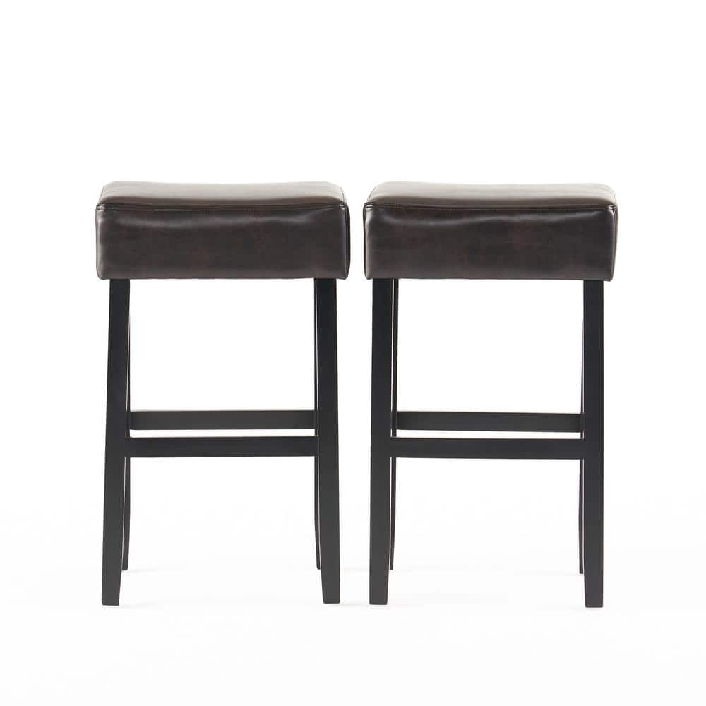 Lopez 30 in. Brown Backless Bar Stool (Set of 2) -  Noble House, 632