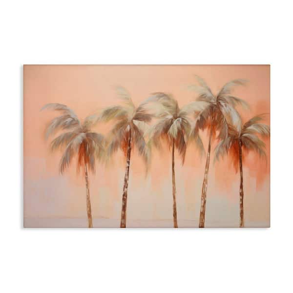 Stupell Industries Soft Palm Tree Lineup by Arlington Prints Unframed Nature Graphic Art Print 24 in. x 36 in.