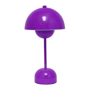Simple Designs 11.8 in. Portable Mushroom Dimming LED Touch Stick Task ...