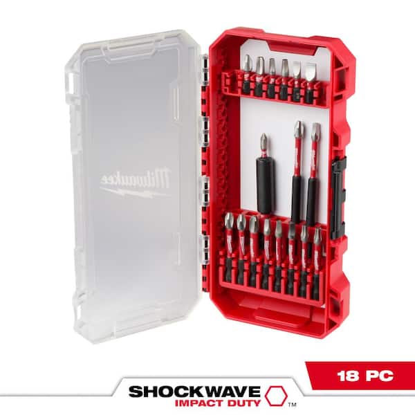 SHOCKWAVE Impact Duty Alloy Steel Screw Driver Bit Set (18-Piece)