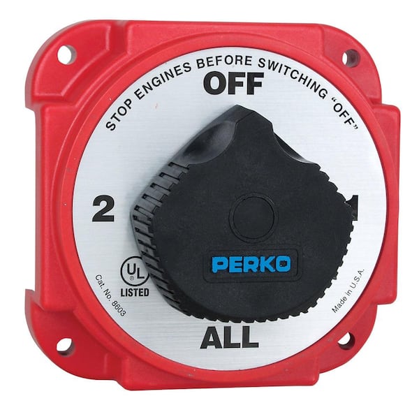 Perko Heavy Duty Battery Selector Switch with Alternator Field Disconnect