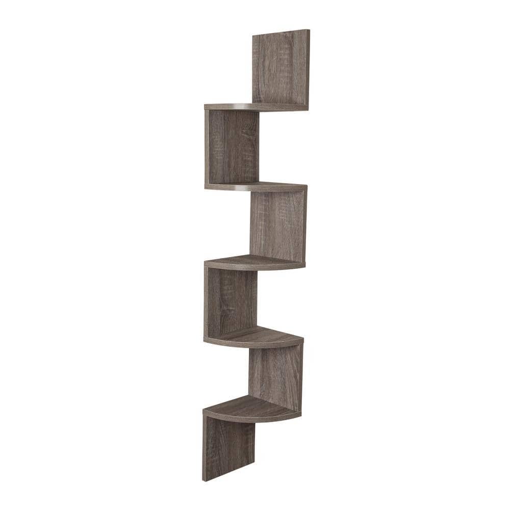 DANYA B Zig Zag 7.75 in. W x 7.75 in. D Floating Laminate Corner
