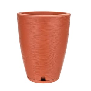 Amsterdan Medium Terracotta Plastic Resin Indoor and Outdoor Planter Bowl