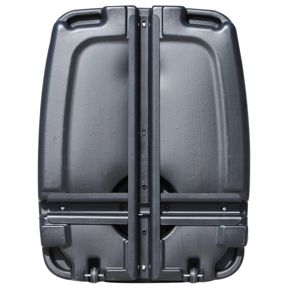Black Heavy-Duty Plastic Wheeled Patio Umbrella Base