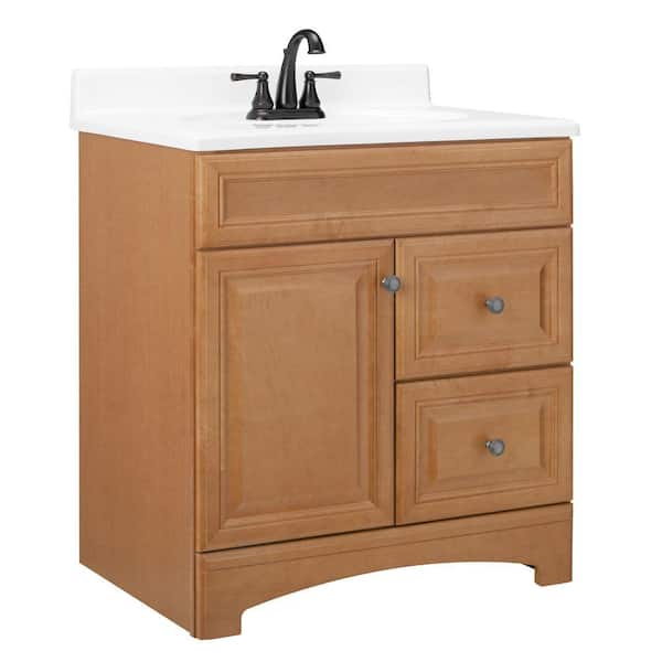 American Classics Cambria 30 in. W x 21 in. D x 33.5 in. H Vanity Cabinet Only in Harvest