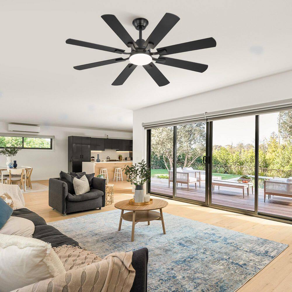 42 in. Standard Black Ceiling Fans with Lights-Low Profile Ceiling Fan with Light and Remote Control, DC, LED Dimmable price history on PriceWatchPro