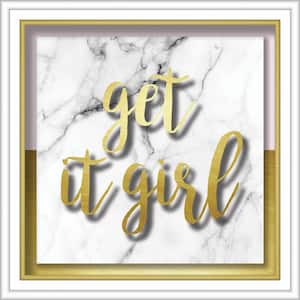 Get It Girl 10 in. x 10 in. Shadowbox Wall Art