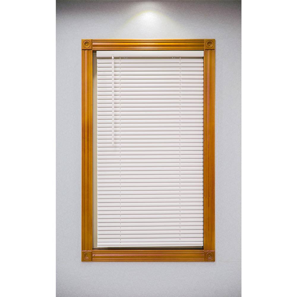 31 in in . W x 72 in in. L Alabaster 1 in. Vinyl Blind