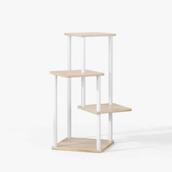 多肉植　物植物棚　植物台座　WHITE WHALE STAND No.001 4 Tier White Oak Wood Plant Stand (11.8 in. W x 31.5 in. H) YA58