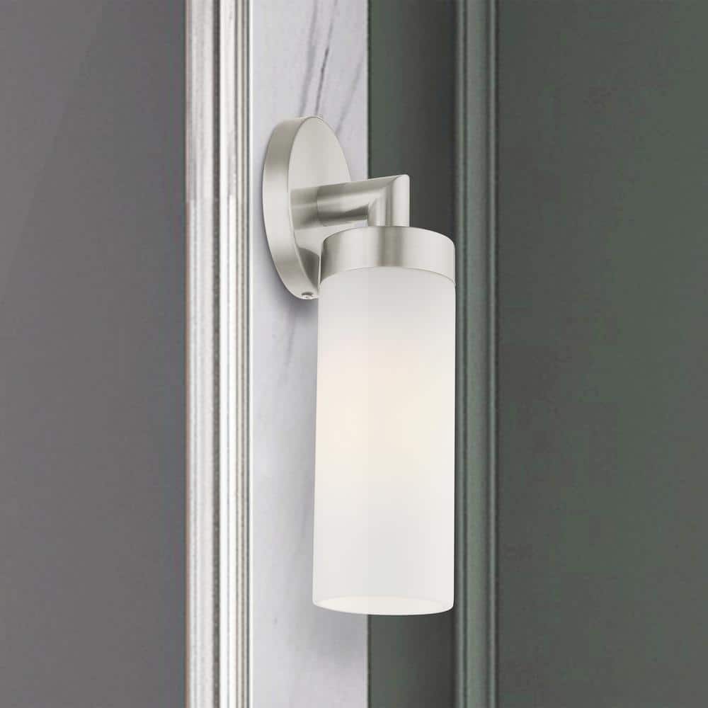 Aero 11.75'' Brushed Nickel Contemporary Dimmable Wall Sconce