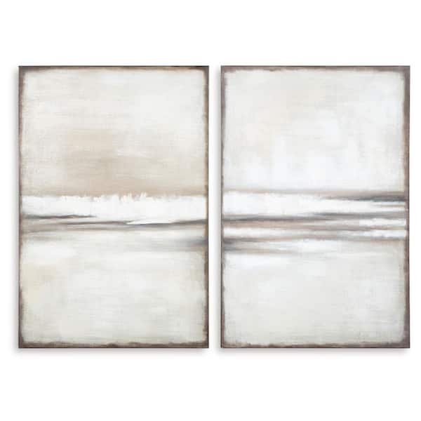 Signature DESIGN BY ASHLEY Brockdunn 2 Piece Unframed Abstract Art Print 35 in. x 24 in.