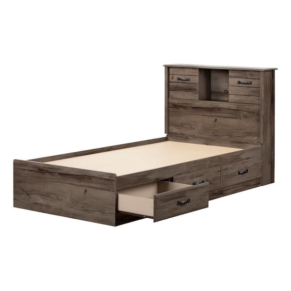 South Shore Ulysses Fall Oak 43.25 in.Bed