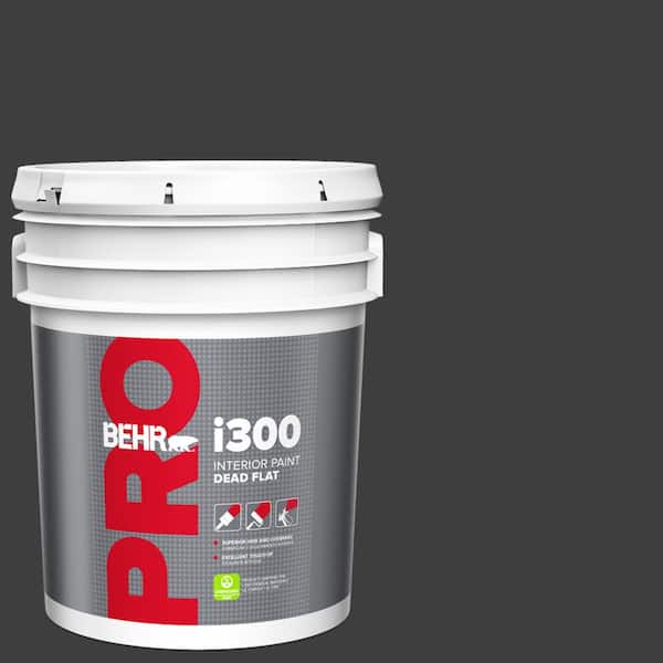 5 gal. #N520-7 Carbon Dead Flat Interior Paint