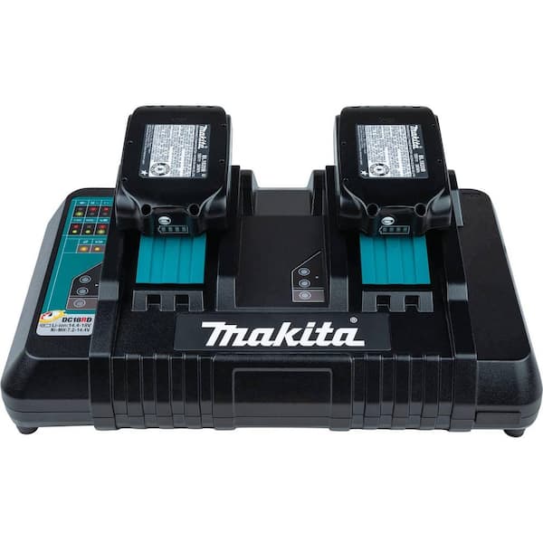 Makita BL1850B2DC2 5.0 Ah 18V LXT Lithium-Ion Battery and Dual