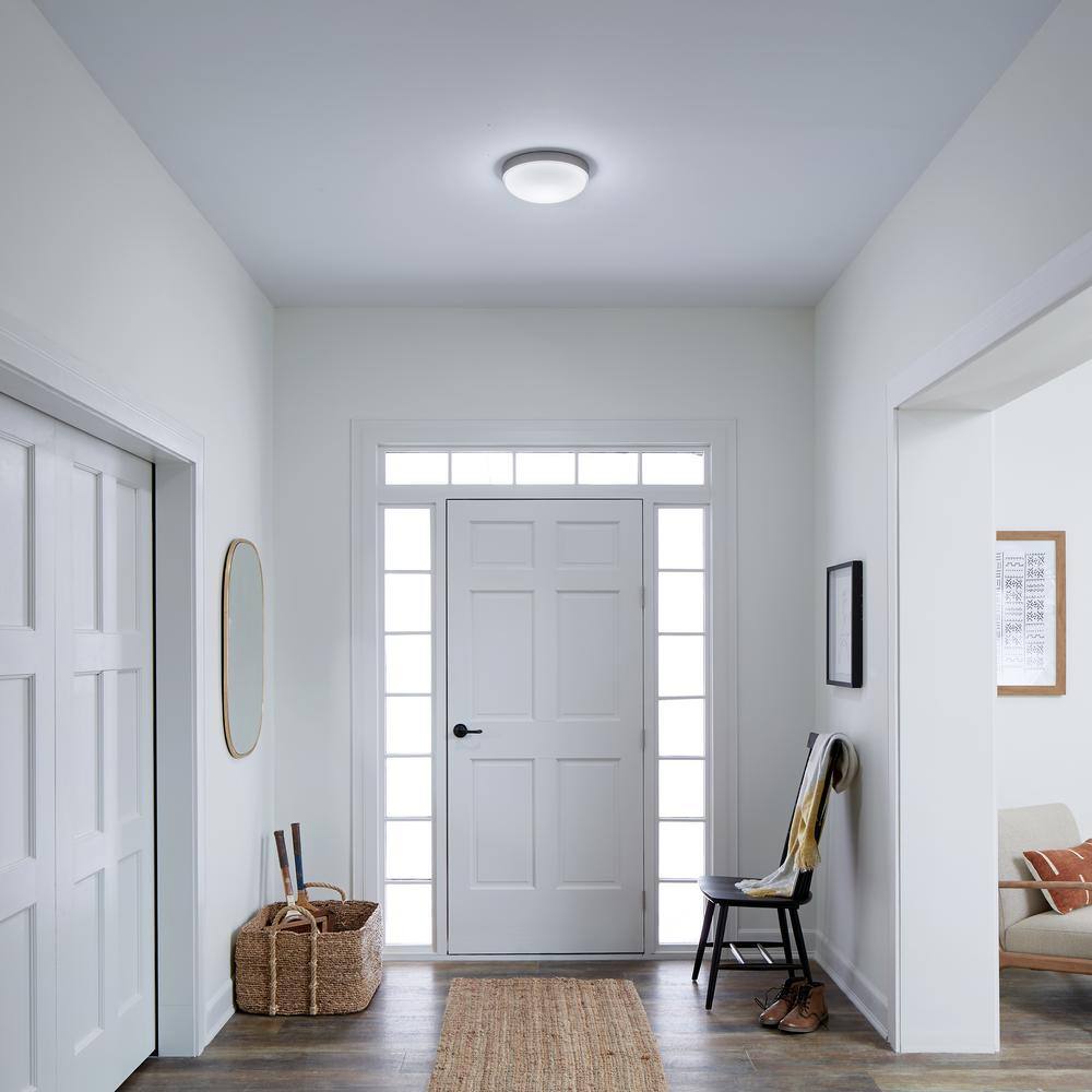 Brushed Nickel 11.5" LED Flush Mount Ceiling Light