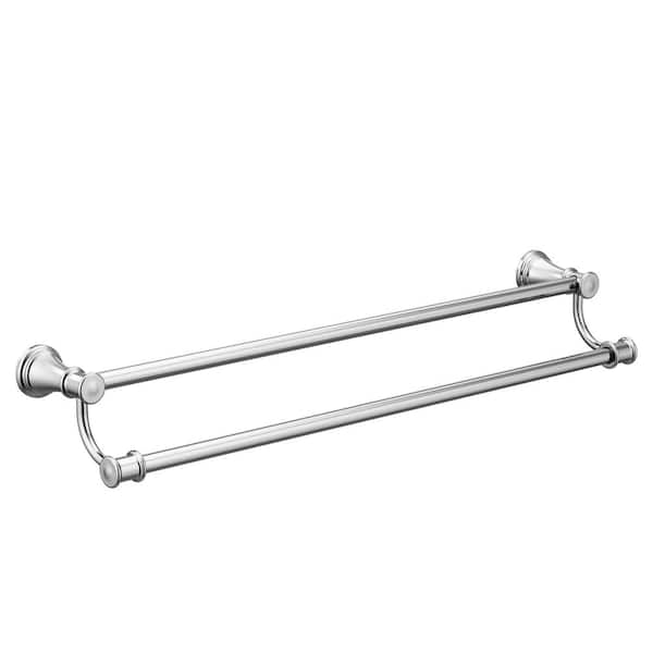 Belfield 24 in. Double Towel Bar in Chrome