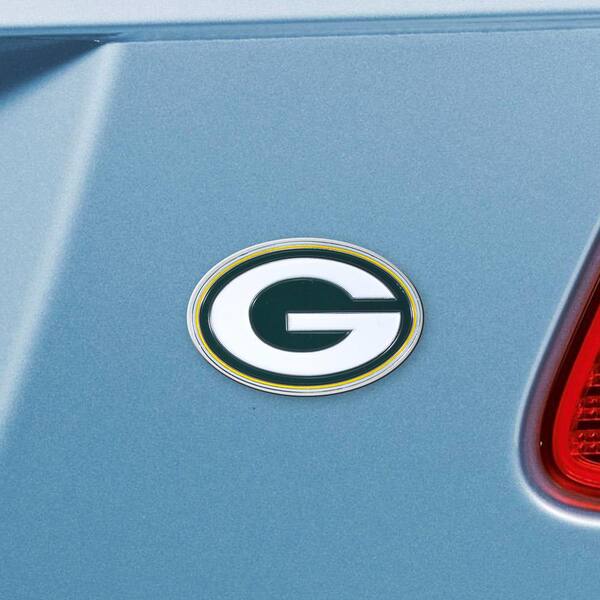 FANMATS 22560 Green Bay Packers 3D Color Metal Emblem Diecut Team Logo Auto Emblem 