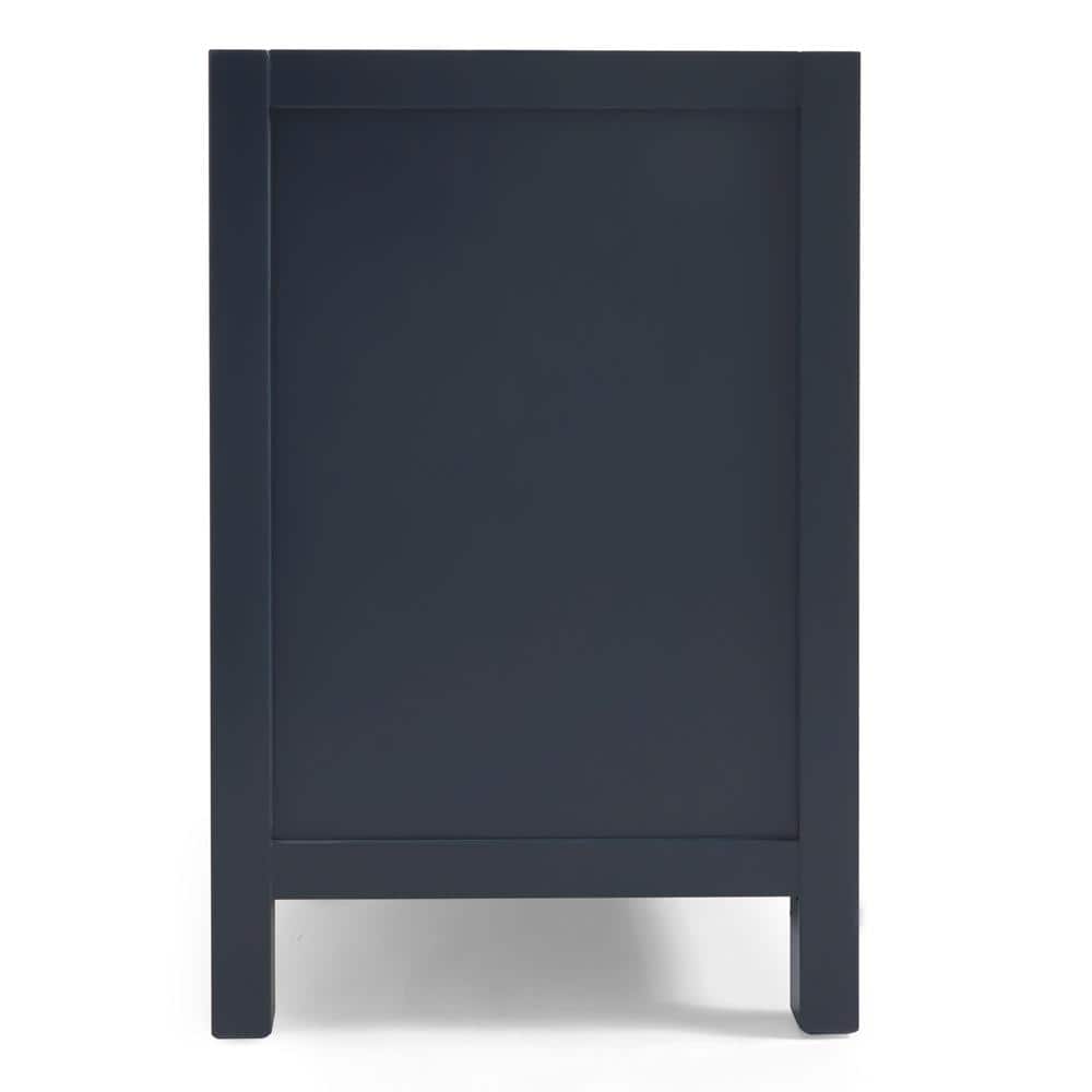 Midnight Blue 54" Solid Wood Freestanding Vanity Cabinet