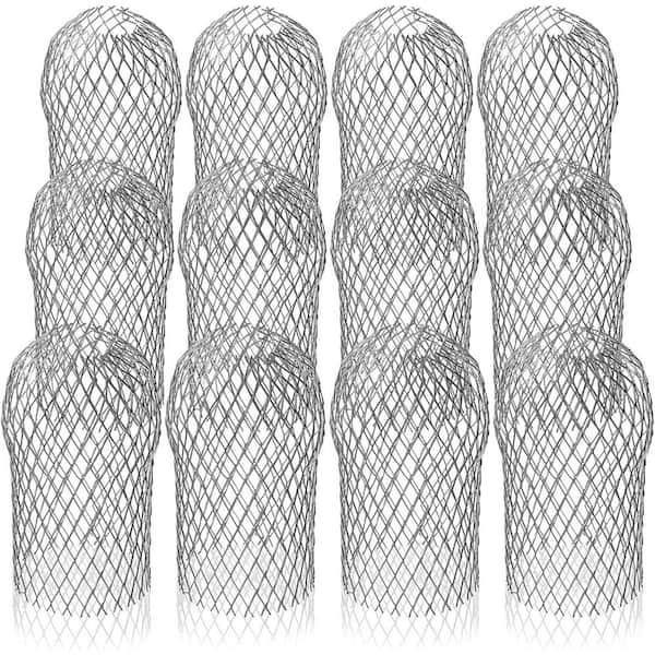 3 in. Expandable Aluminum Gutter Guard Strainer Rustproof Gutter Drain Cover for Stop Leaf Debris Blockage, 12-Pack