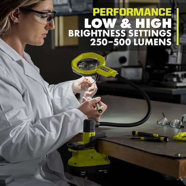 New Craftsman and Ryobi Cordless Lighted Magnifiers