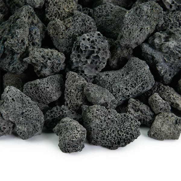 Fire Pit Essentials 10 lbs. Black Lava Rock 3/4 in.