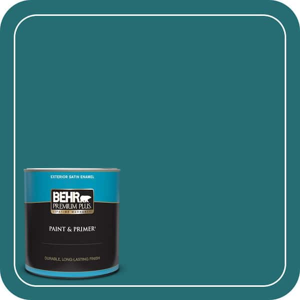 BEHR PREMIUM PLUS 1 qt. #M460-7 Antigua Satin Enamel Exterior Paint & Primer