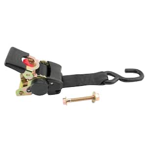 2 in. x 5.5 ft. 4000 lbs. Bolt On Retractable Ratchet Strap (2-Pack)