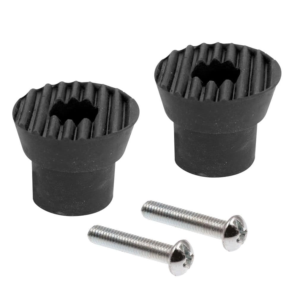 Prime-Line Black Rubber Tip for drop Down Door Holder (2-pack) J