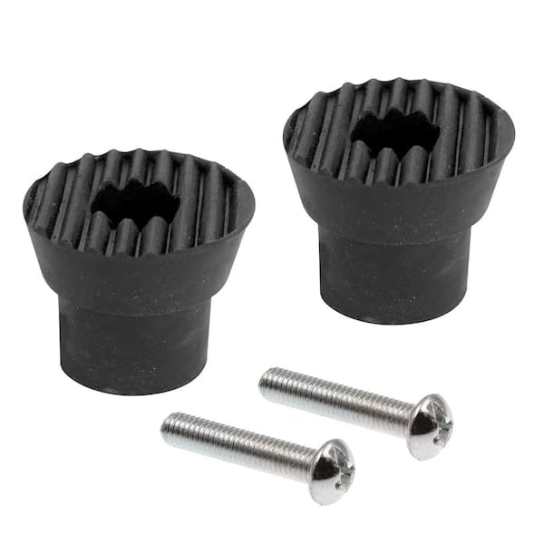 Prime-Line Black Rubber Tip for drop Down Door Holder (2-pack) J