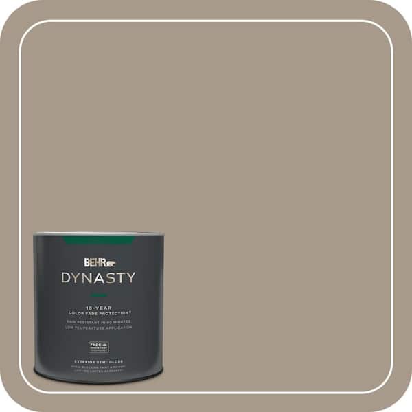 BEHR DYNASTY 1 qt. #BXC-10 Warm Stone Semi-Gloss Enamel Exterior Stain-Blocking Paint & Primer