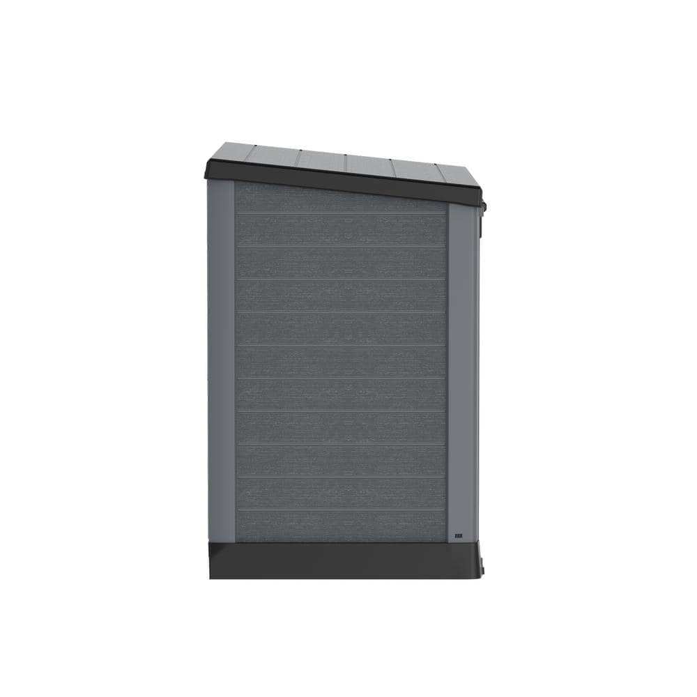 Duramax Gray Polypropylene Resin Outdoor Storage Box with Flat Lid