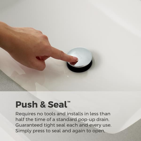 4 in. Centerset Double Handle Bathroom Faucet in Polished Chrome