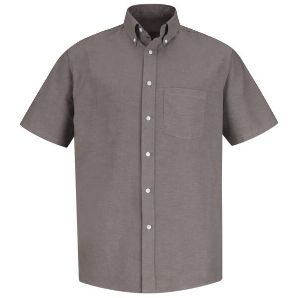 Red Kap Men's Size 15 Grey Executive Oxford Dress Shirt