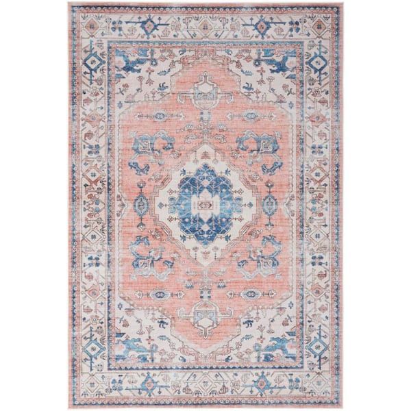 Nourison Fulton Coral 5 ft. x 7 ft. Vintage Persian Traditional Area Rug
