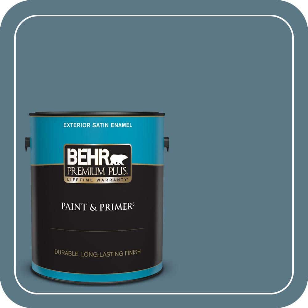 1 gal. #PMD-65 Ocean Shadow Satin Enamel Exterior Paint & Primer price history on PriceWatchPro