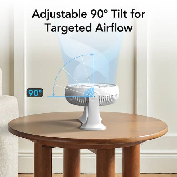 Comfort Zone 11 in. 3-Speed Table Fan with Adjustable Tilt in