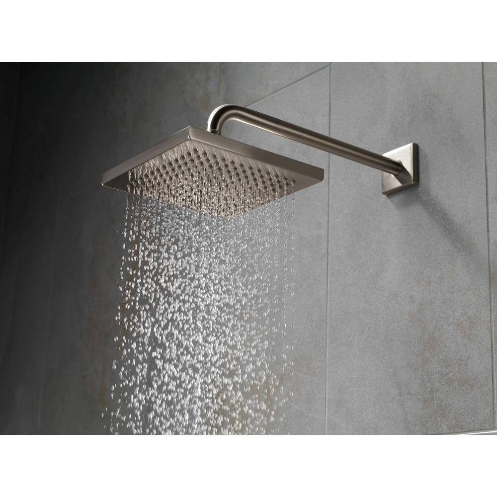 Stainless Steel Square Rain Shower Head with Touch-Clean Nozzles
