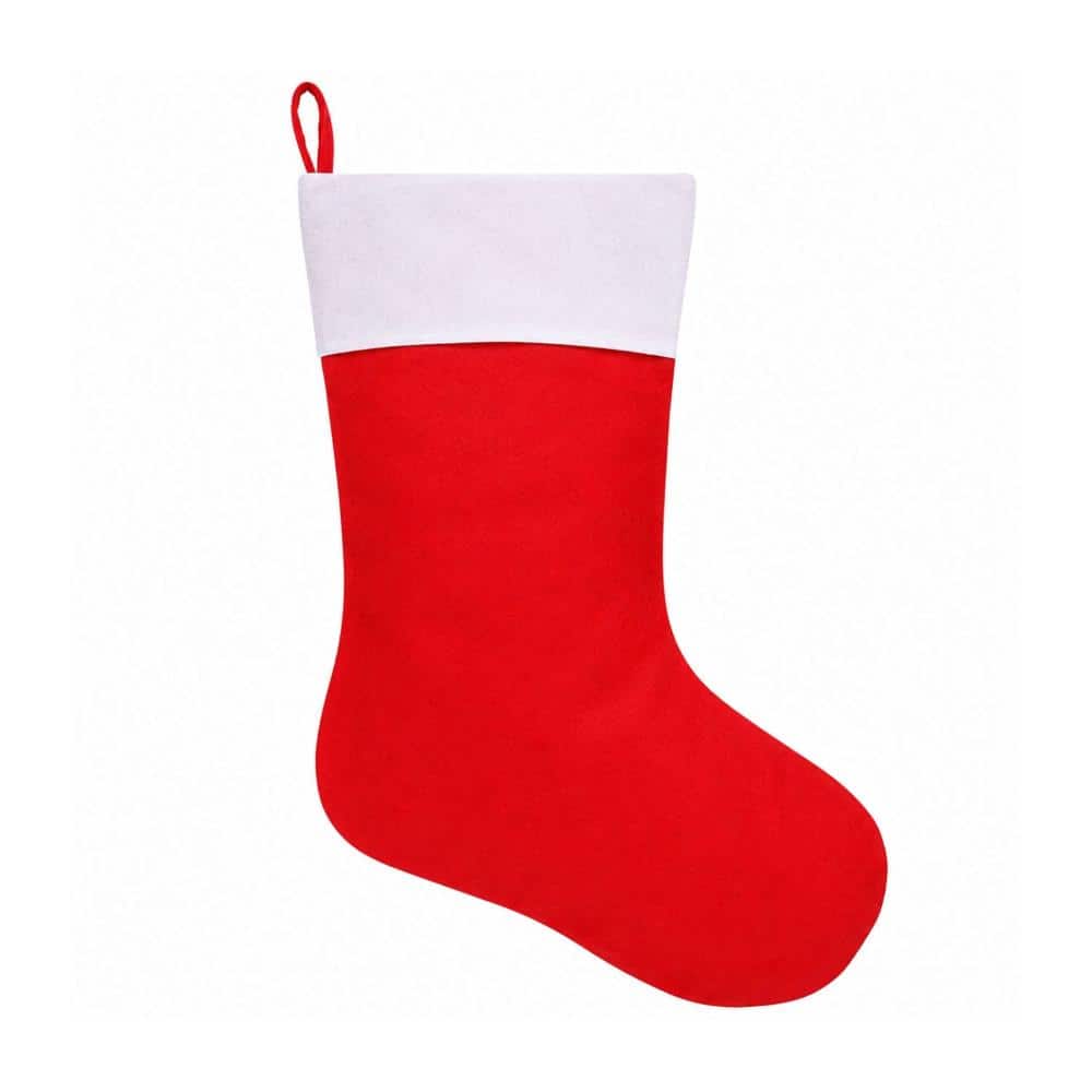 "4 PCS 38"" Jumbo Giant Christmas Felt Stockings, Large Hanging for Xmas Tree,Party Holiday Decor, Red and White" price history on PriceWatchPro