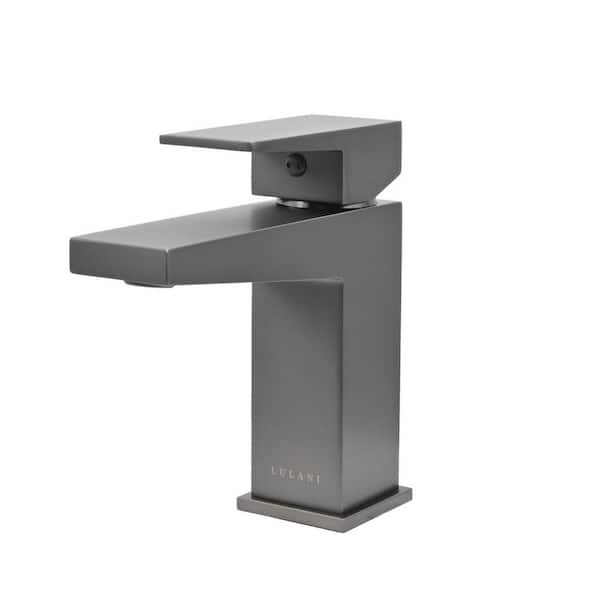 Lulani Boracay 1-Handle Single Hole Bathroom Faucet in Gun Metal