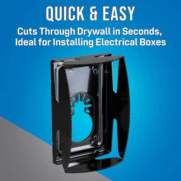 Easiest way to cut drywall for electrical receptacle 