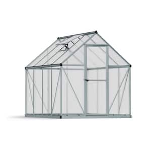 Multi Line 6 ft. x 8 ft. Silver/Diffused DIY Greenhouse Kit