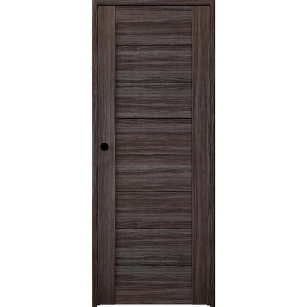 Belldinni Ermi 23,875 in. x 83,25 in. Left-Hand Gray Oak Composite Wood Single Prehung Interior Door