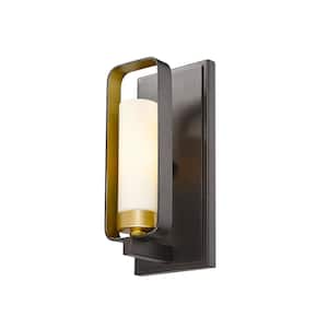 Aideen 4.5 in. Bronze Gold Wall Sconce