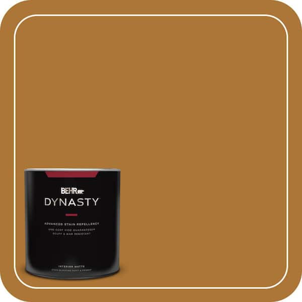 BEHR DYNASTY 1 qt. #S-H-320 Enchanting Ginger Matte Interior Stain-Blocking Paint & Primer