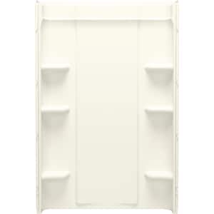 Medley 48 in. W x 72.25 in. H Glue Up Back Shower Wall in Biscuit