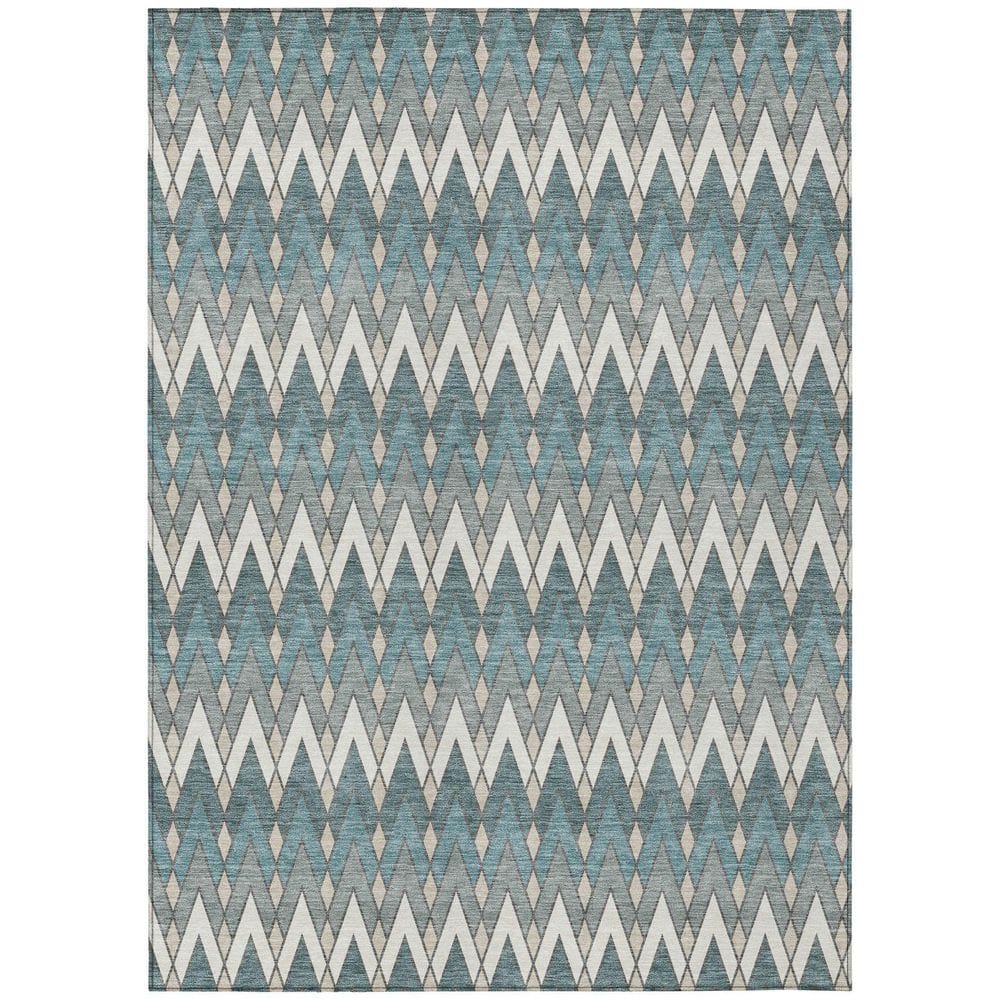 Chantille Machine Washable Indoor/Outdoor Abstract ACN2558 Teal 3 ft. x 4 ft. Area Rug price history on PriceWatchPro