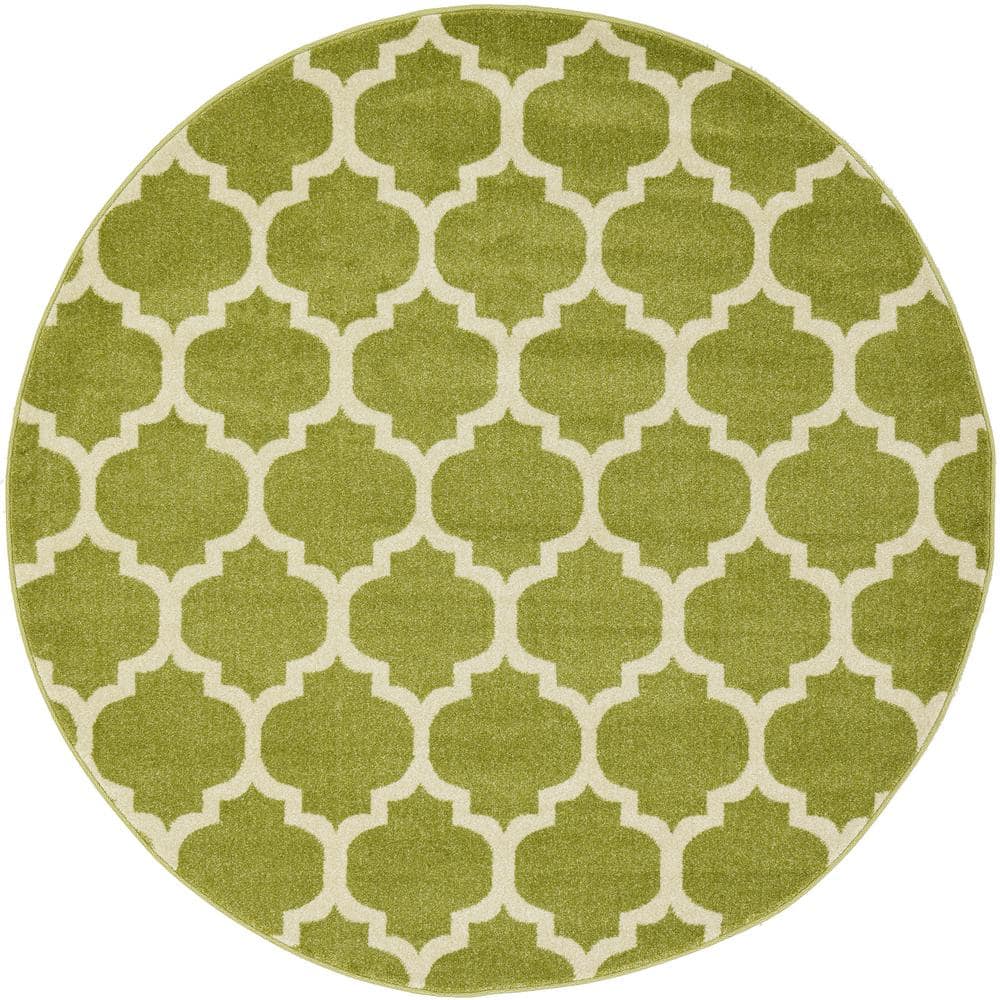 Trellis Philadelphia Light Green/Beige 6' 0 x 6' 0 Round Rug price history on PriceWatchPro