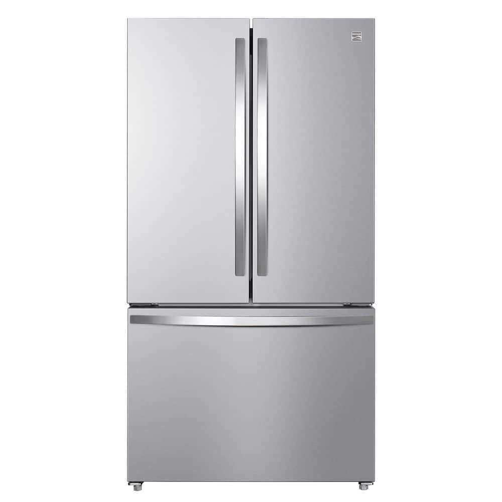 20.3 cu. ft. Counter Depth 3 Door Bottom Freezer Refrigerator in Stainless Steel with E-Star and Icemaker